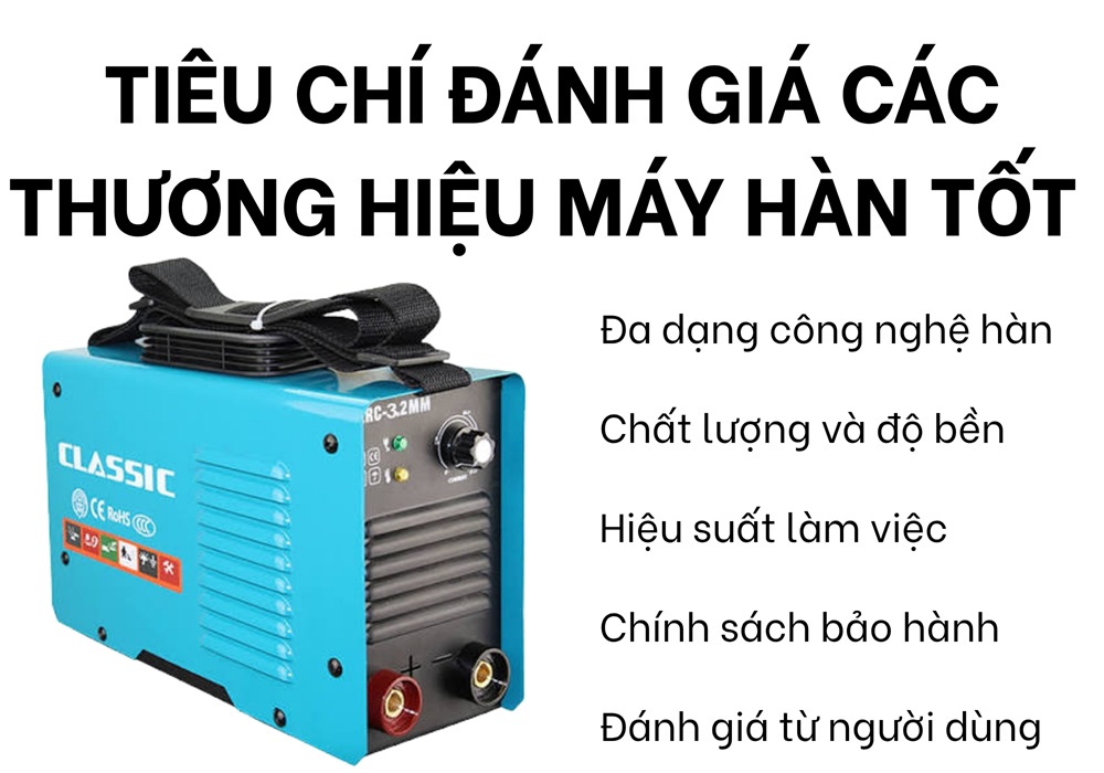 Tiêu Chí Đánh Giá Các Thương Hiệu Máy Hàn Tốt