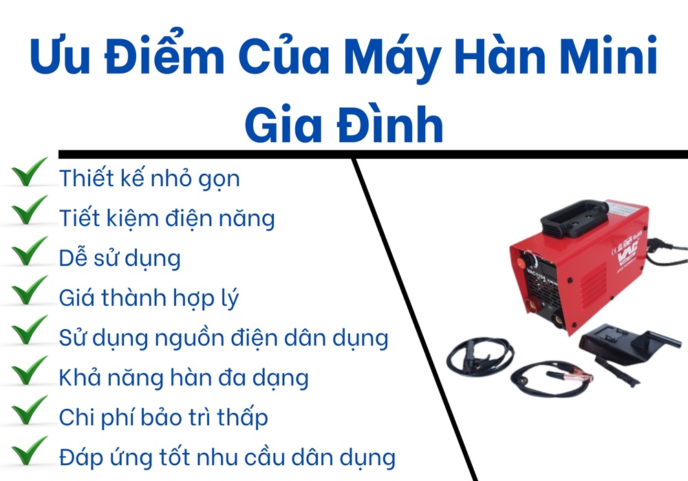 ưu điểm máy hàn mini gia đình