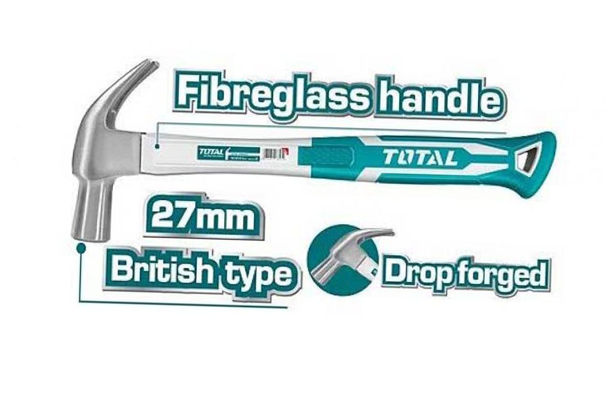 Búa nhổ đinh kiểu Anh 27mm TOTAL THT73227