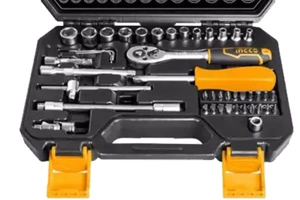 Bộ 45 đầu tuýp 1/4" và cần 2 chiều INGCO HKTS14451