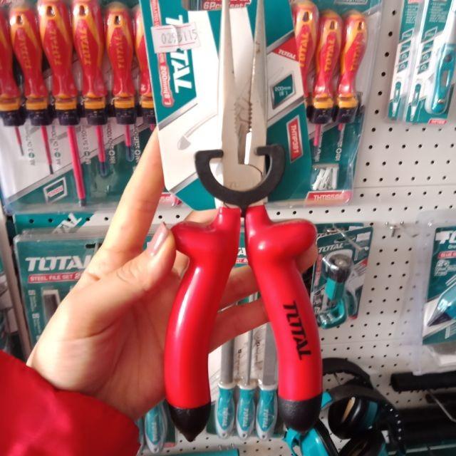 Kìm mỏ nhọn dài cách điện 8" TOTAL THTIP381