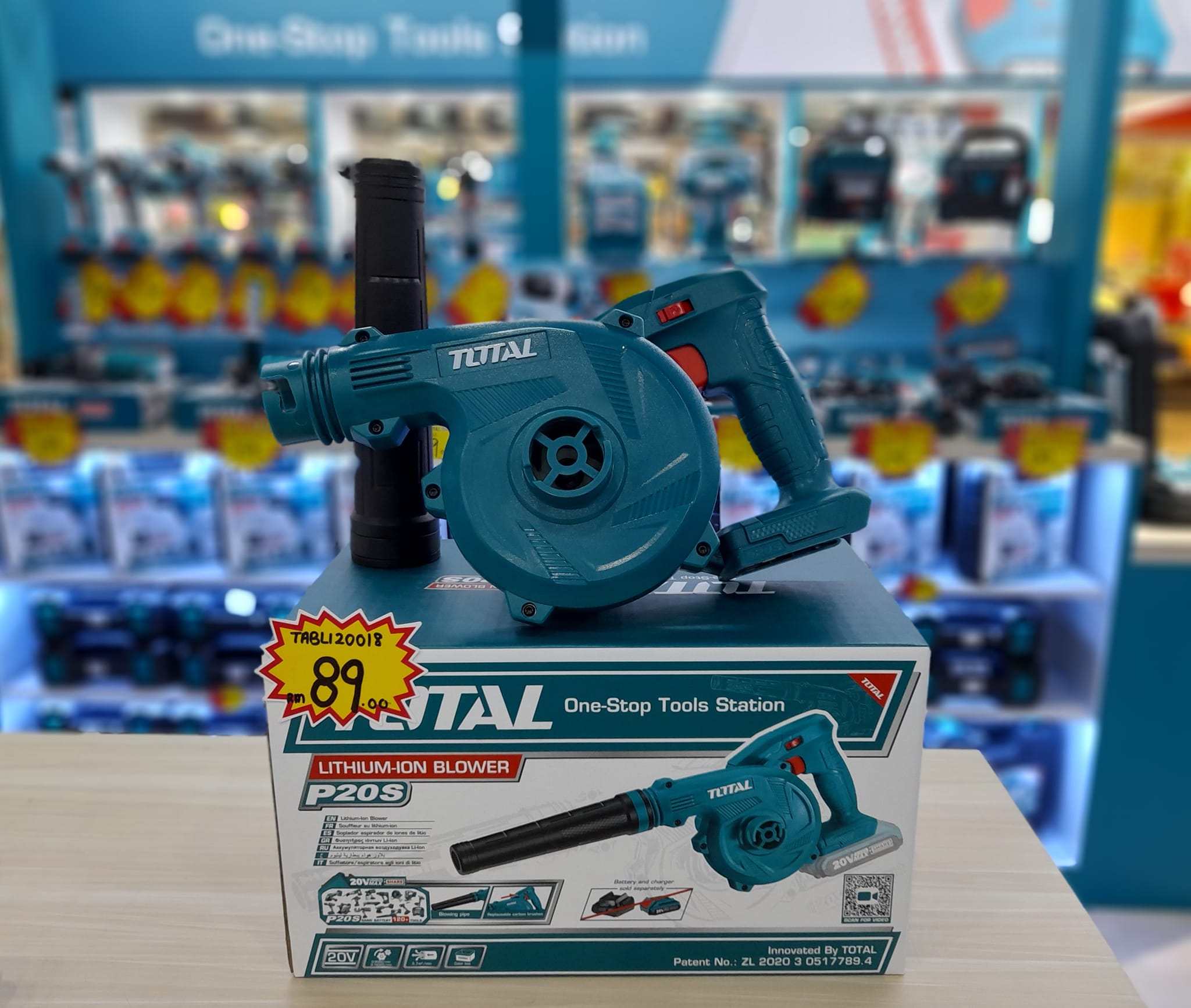 Máy thổi bụi dùng pin 20V TOTAL TABLI20018