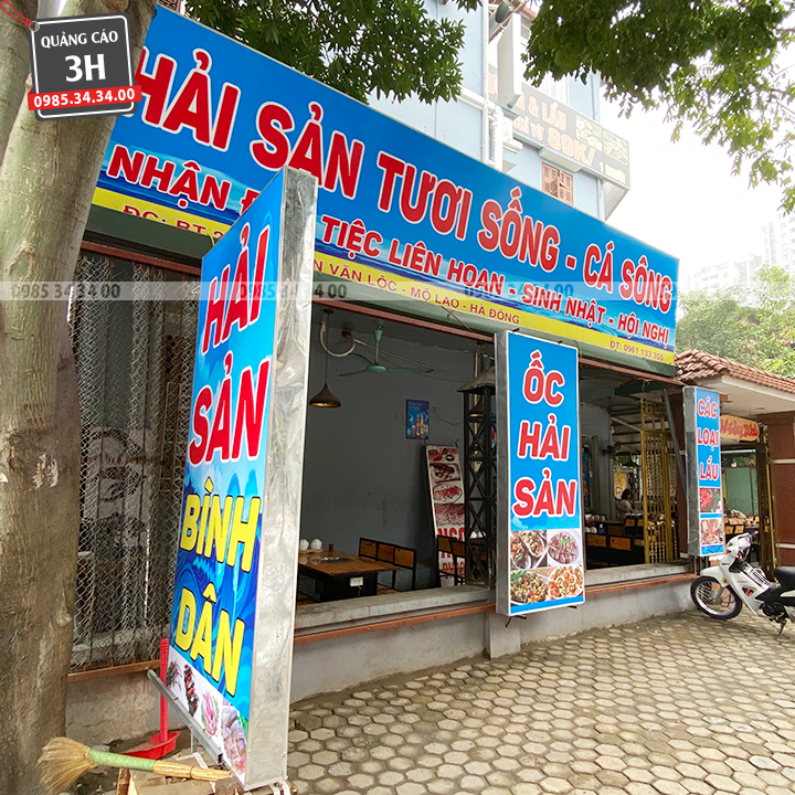 biển bạt nhà hàng đẹp