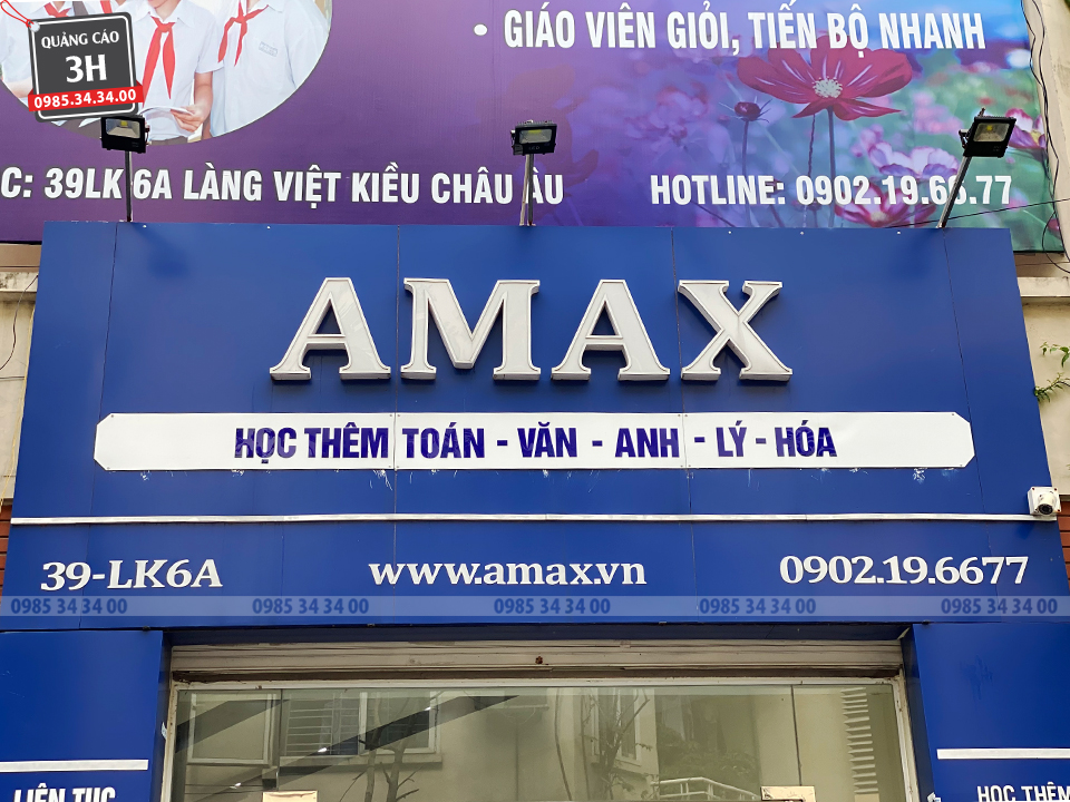 biển hiệu lớp học bồi dưỡng bắt mắt