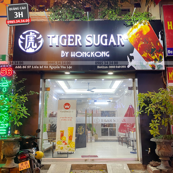 biển hiệu trà sữa nổi bật