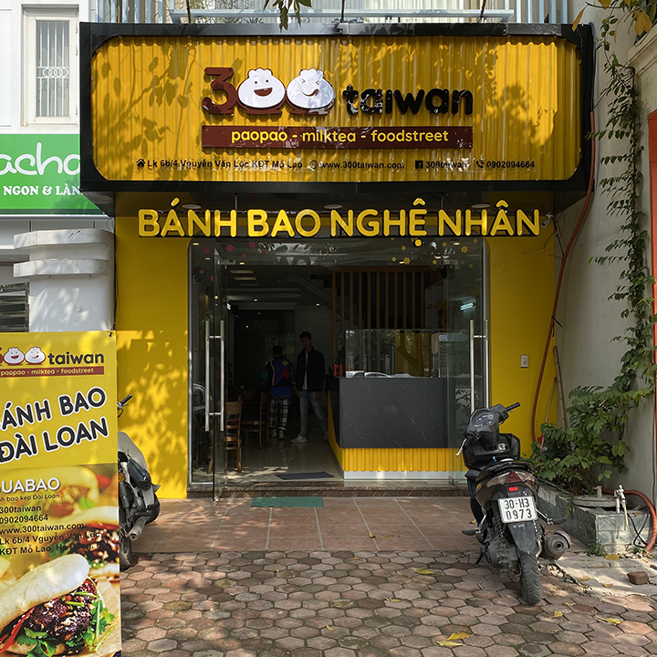 Biển bánh bao bắt mắt