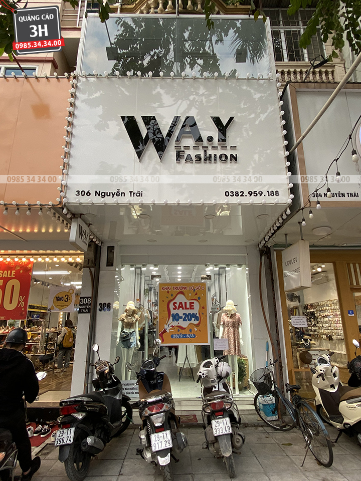 biển chữ nổi mica