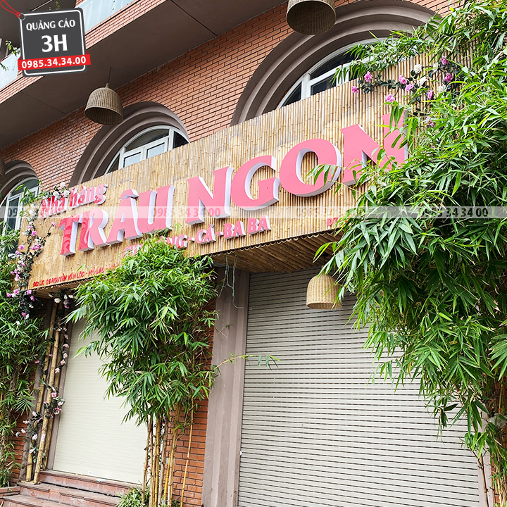 thi công biển hiệu nhà hàng