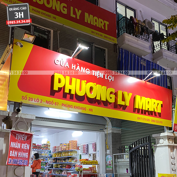 biển alu chữ nổi