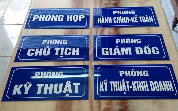 Làm biển phòng ban