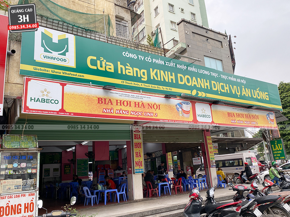 mẫu biển nhà hàng bia hơi hot nhất hiện nay