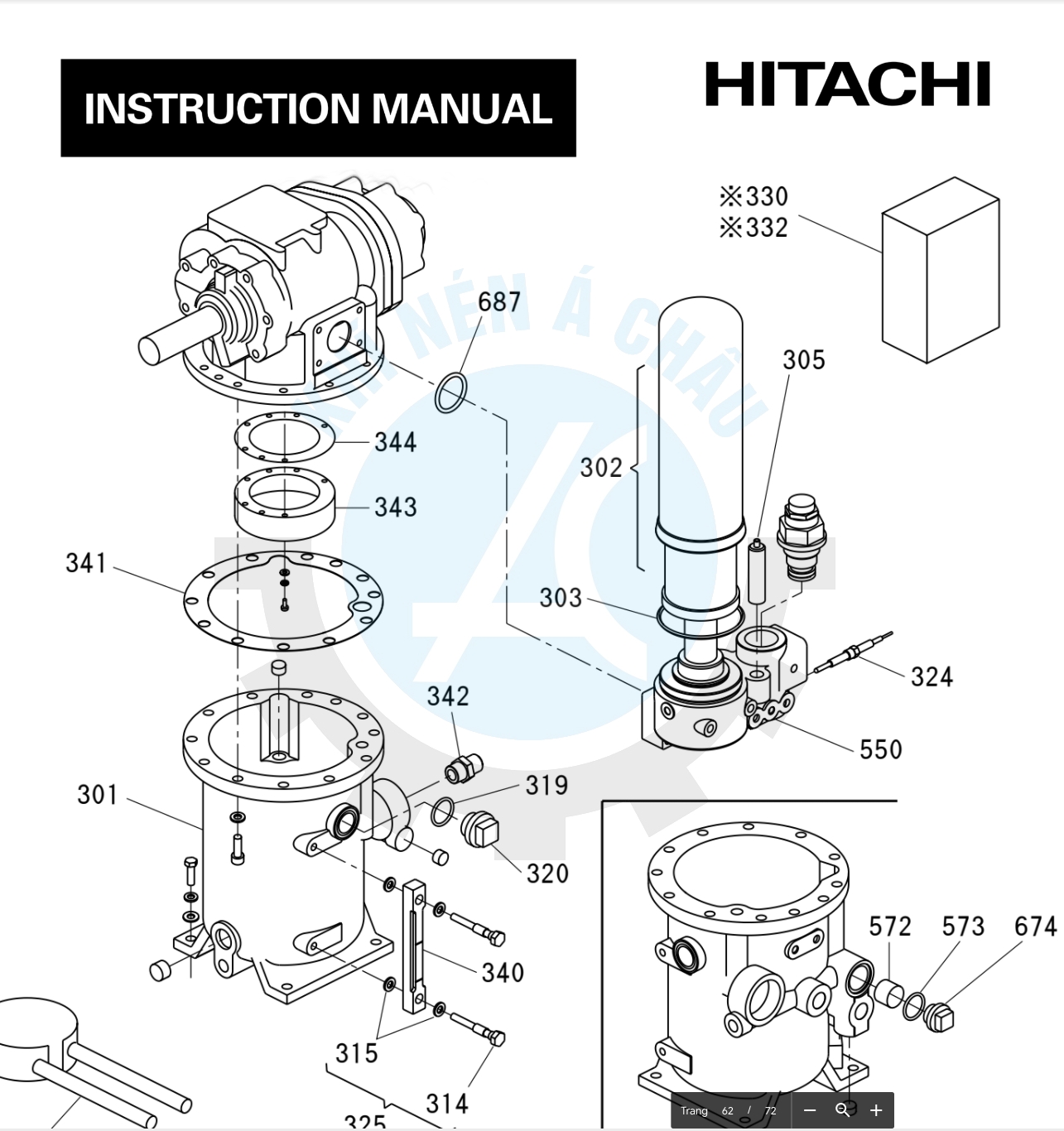 manual may nen khi hitachi