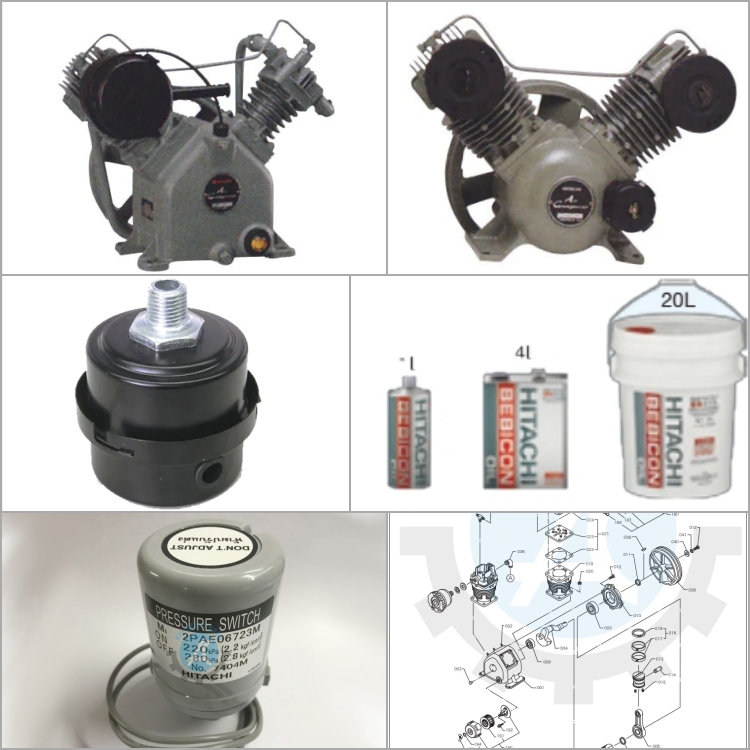 Phu tung may nen khi piston Hitachi