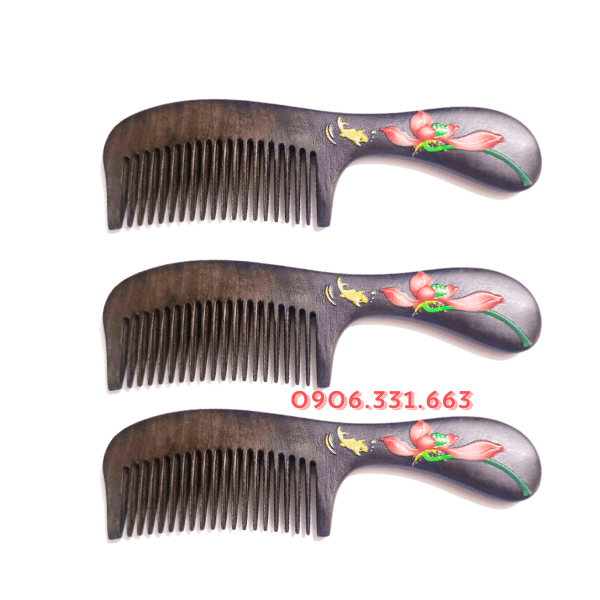 Lược Gỗ Đàn Hương Cá Chép Hoa Sen