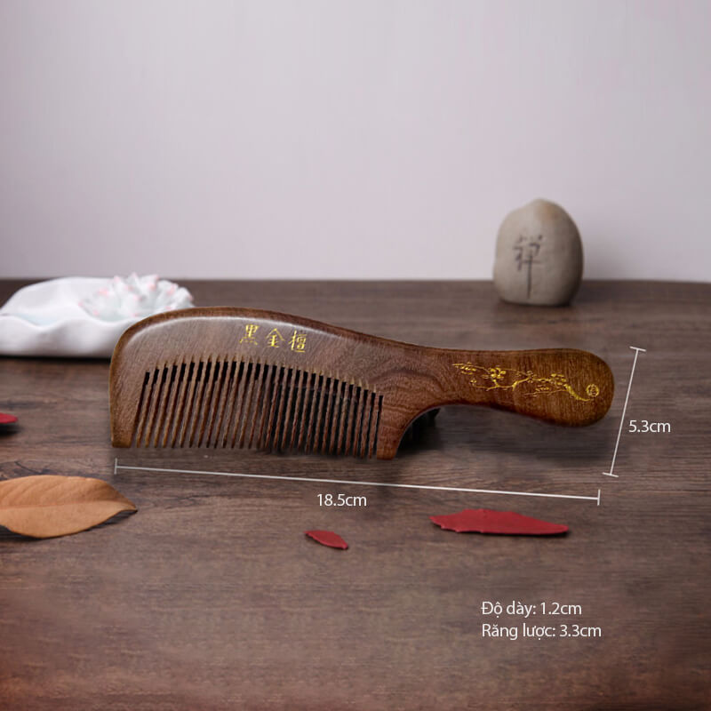 lược gỗ đàn hương đen
