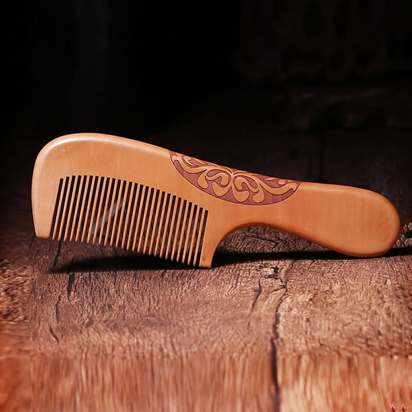 Lược gỗ đào tự nhiên chống tỉnh điện
