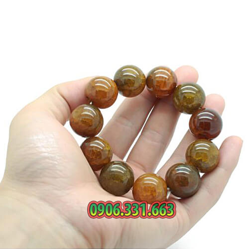 vòng tay chuỗi hạt đá vân rồng 16 ly