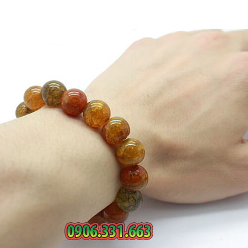 vòng tay chuỗi hạt đá vân rồng 16 ly