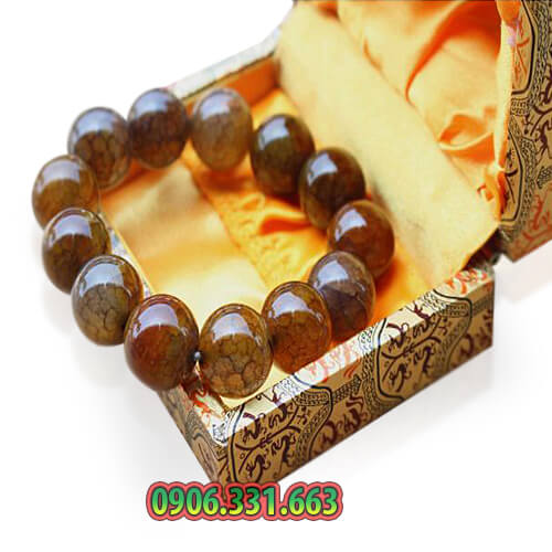 vòng tay chuỗi hạt đá vân rồng 16 ly
