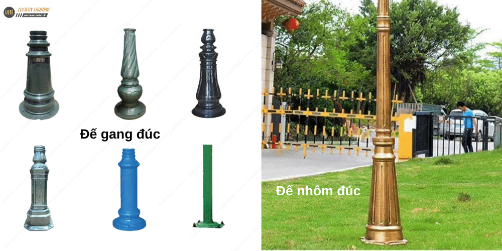 cột đèn sân vườn dai 6m