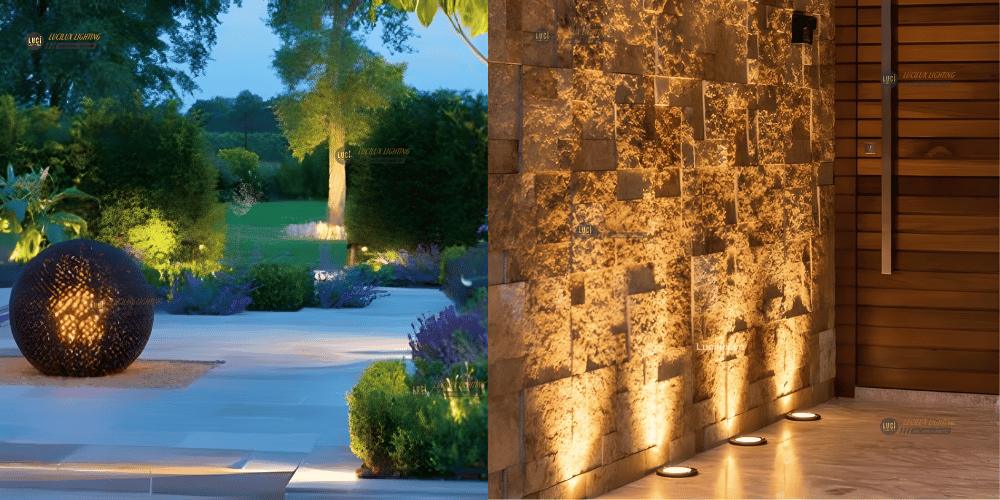 đèn âm đất 1 hướng