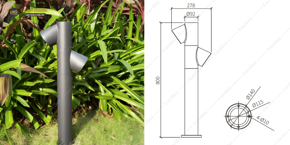 đèn sân vườn ngoài trời