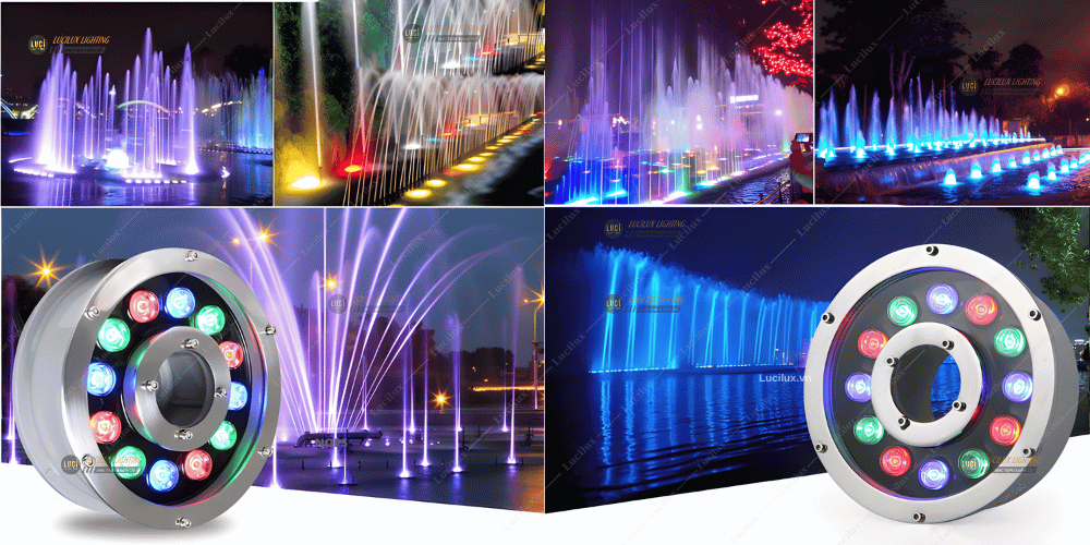 đèn âm nước đài phun