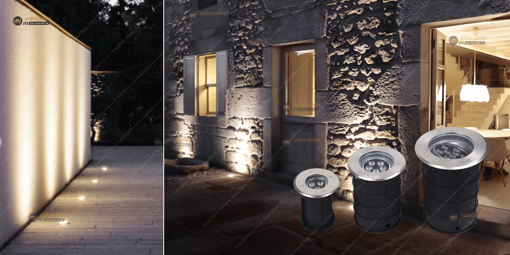 đèn âm đất điều chỉnh góc