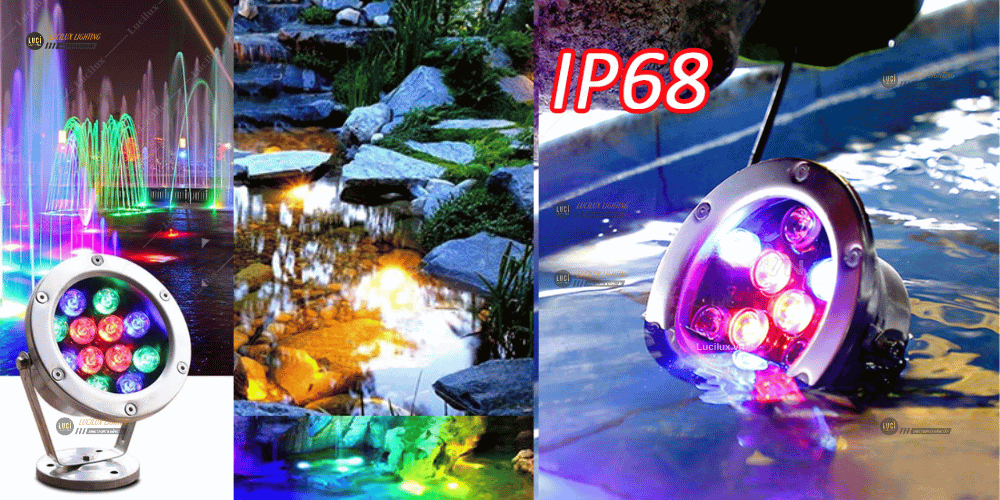 đèn âm nước ngoài trời