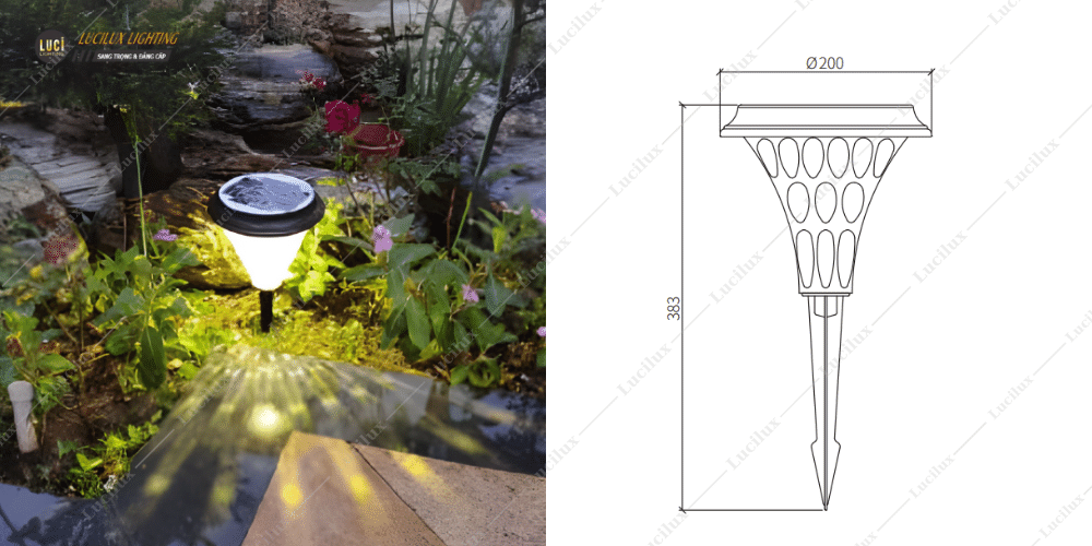 đèn nấm sân vườn ngoài trời