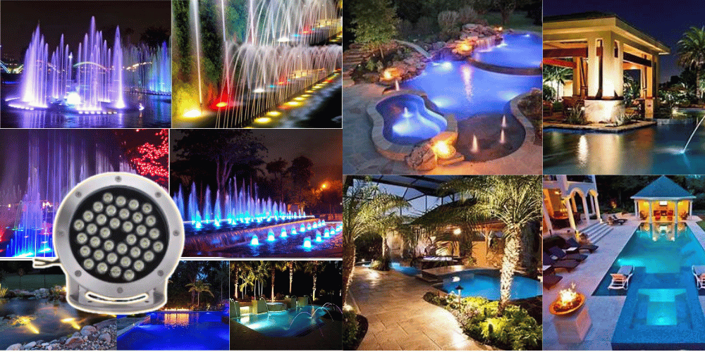 đèn âm nước sân vườn