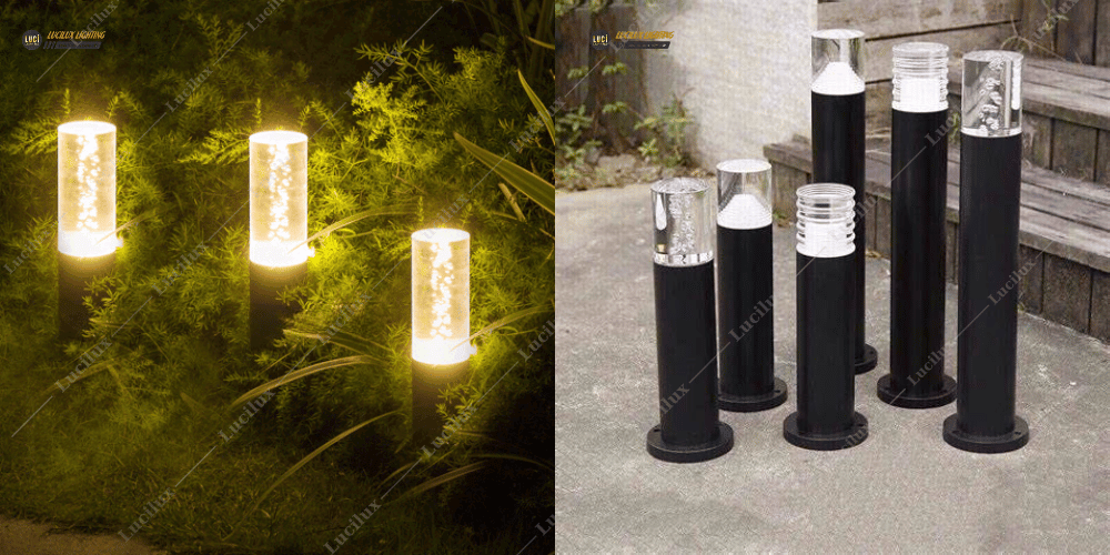 đèn sân vườn pha lê