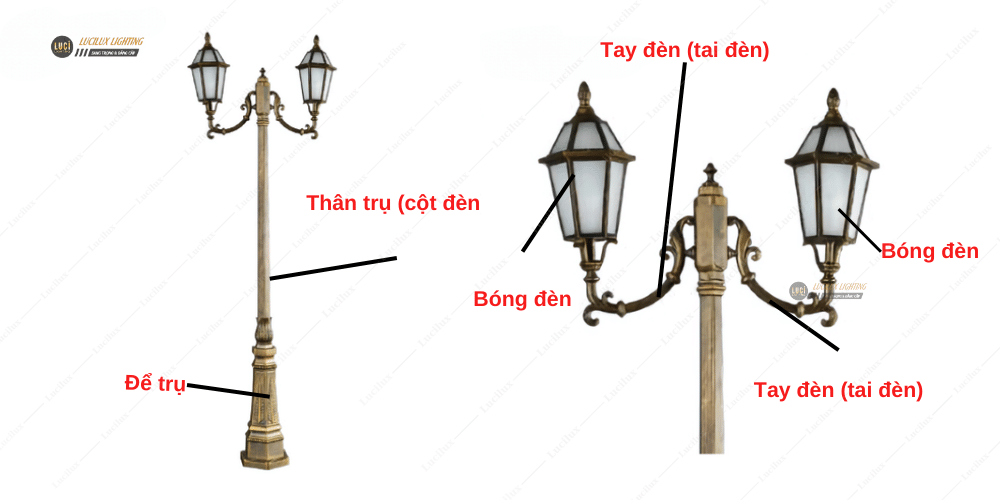 cột đèn chiếu sáng