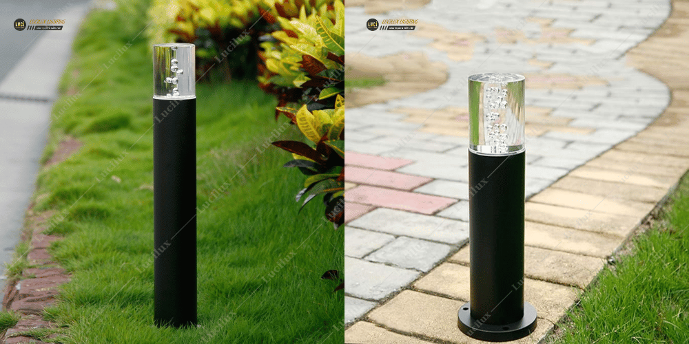 đèn ngoài trời sân vườn pha lê