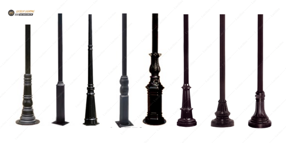 cột đèn chiếu sáng sân vườn