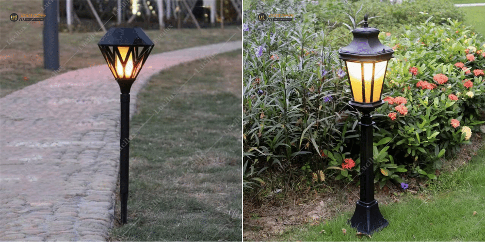 đèn trụ nấm sân vườn
