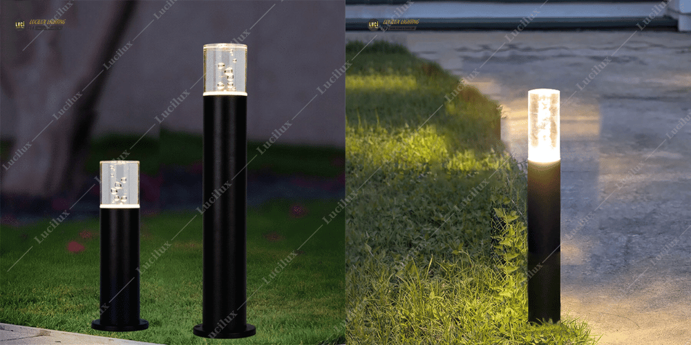 đèn nấm sân vườn pha lê