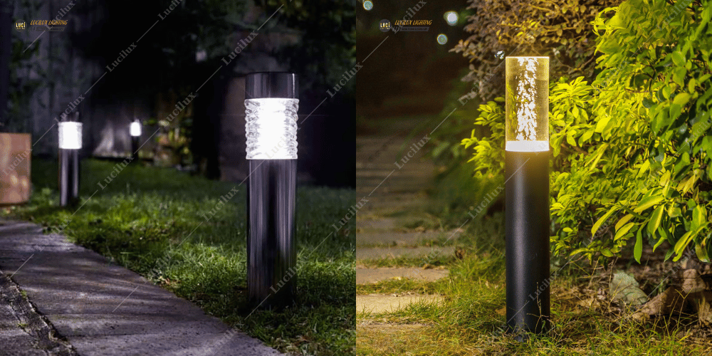 đèn nấm sân vườn pha lê