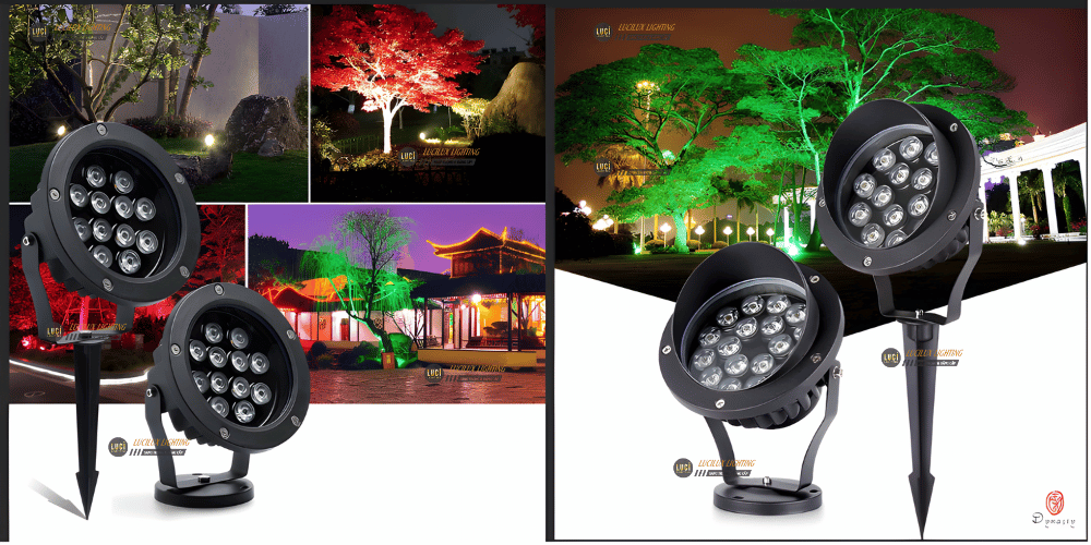 Đèn chiếu cây, Đèn Spotligh đổi màu