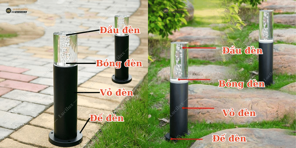 đèn sân vườn pha lê