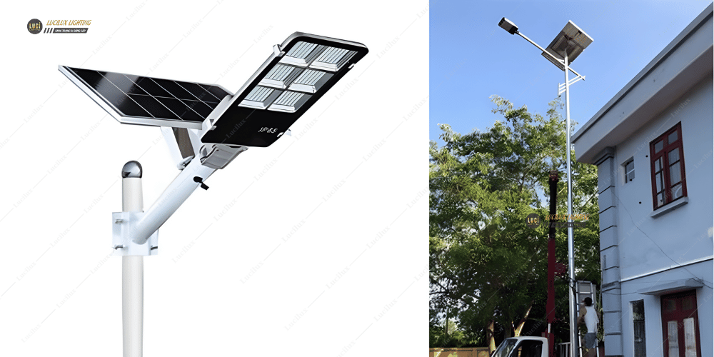 Cột Đèn Năng Lượng Mặt Trời chiếu sáng