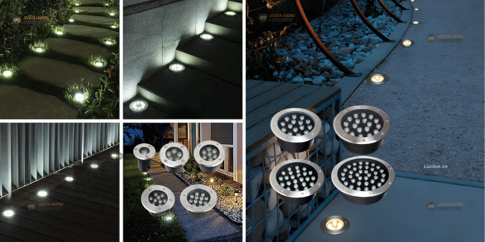 đèn âm đất , đèn lối đi