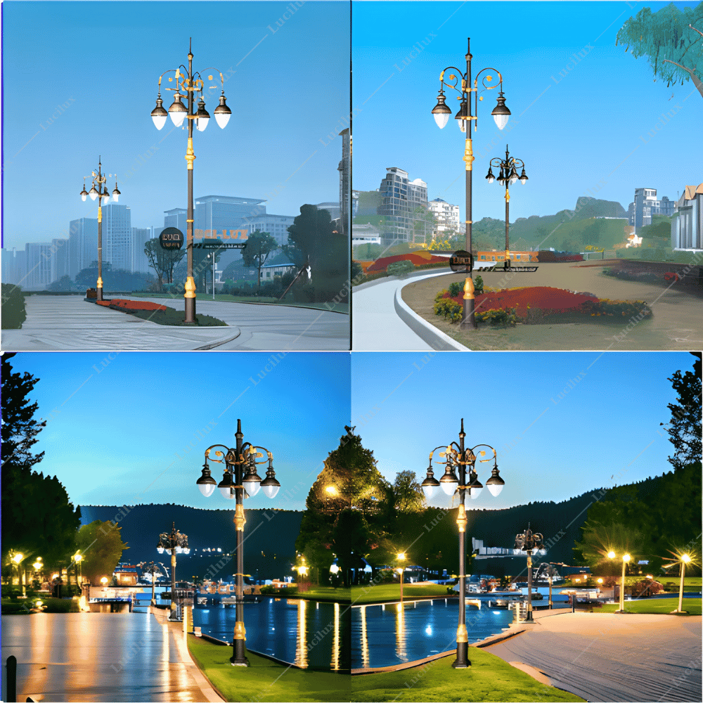 cột đèn sân vườn