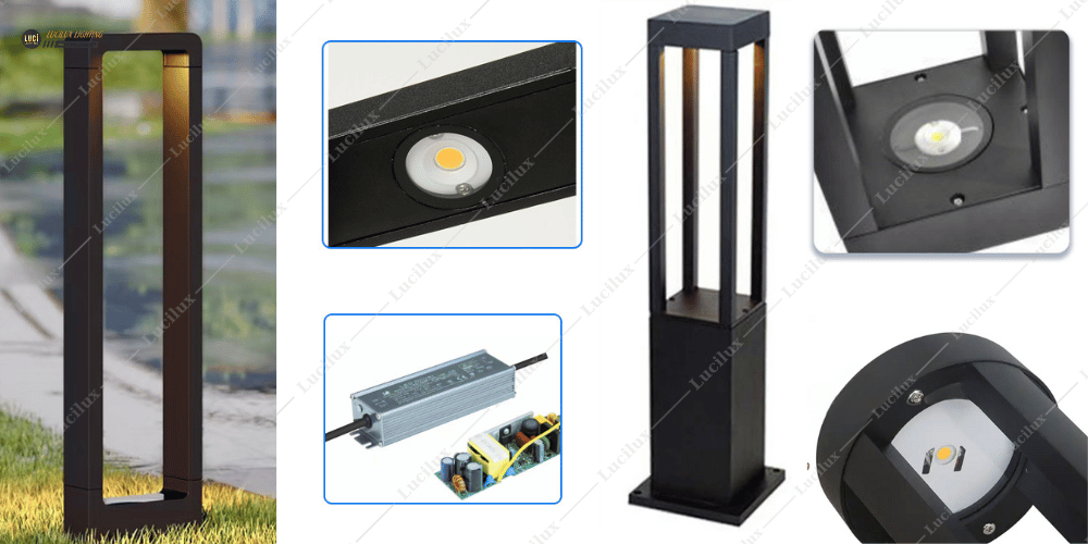 Đèn trụ sân vườn chip led