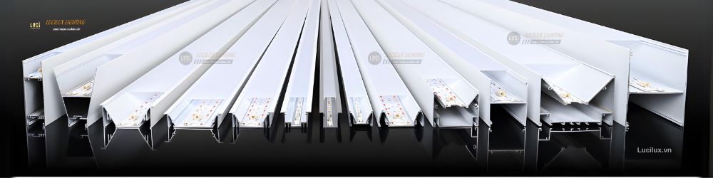 ĐÈN LED THANH NHÔM - THANH NHÔM ĐỊNH HÌNH