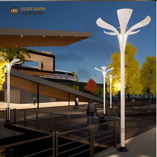 cột đèn sân vườn 5 cánh