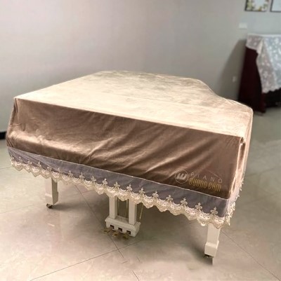 Khăn phủ đàn Grand piano màu kem