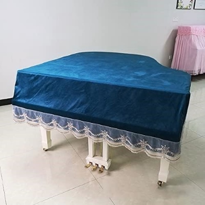 Khăn phủ đàn Grand piano màu xanh dương