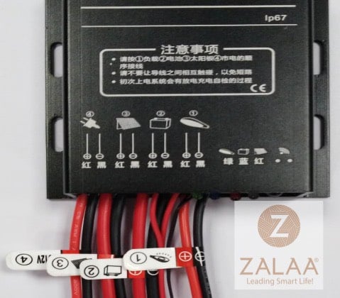 Linh kiện thuộc hệ thống đèn LED chiếu sáng năng lượng mặt trời Zalaa Solar Lighting