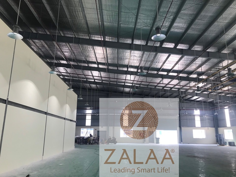 ZALAA cung cấp đèn chiếu sáng nhà xưởng chế biến gỗ hiện đại tại khu công nghiệp Bàu Bàng tỉnh Bình Dương